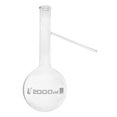 thumbnail image 1 of 2000mL Distilling Flask with Side Arm, Round Bottom, Borosilicate Glass - Eisco Labs, 1 of 1