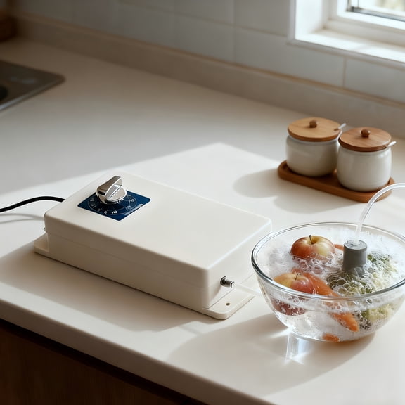 2000mg/h Ozone Generator with Timer: Air & Water Purifier for Cleaning Fruits, Vegetables, Utensils, Hot Tubs & More - Portable with Air Stones & Multipurpose Ozonator.