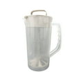 thumbnail image 1 of 2000ml Mixing Pitcher For Beverages With Lid And Plunger Stirrer Wide Mouth Drink Container For Juice Tea Milk Lemonade, 1 of 9