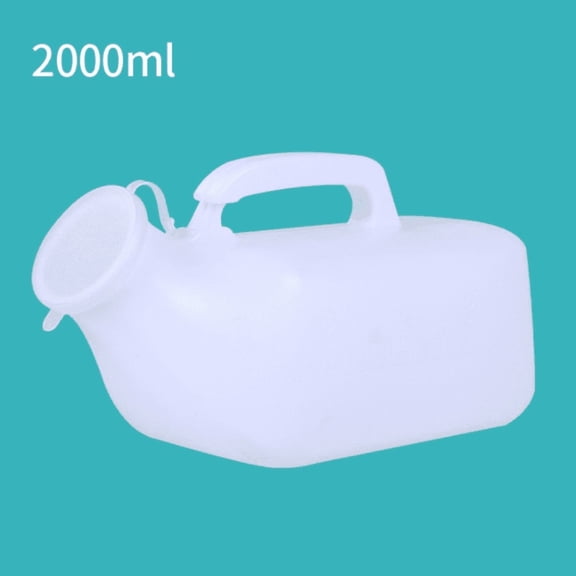 2000ml Portable Urinal for Men – Spill‑Proof Pee Bottle for Travel, Camping, Car, Bedside & Medical Use, Easy Clean, Large Capacity,1Pc