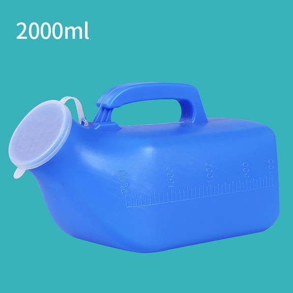 2000ml Portable Urinal for Men – Spill‑Proof Pee Bottle for Travel, Camping, Car, Bedside & Medical Use, Easy Clean, Large Capacity,1Pc
