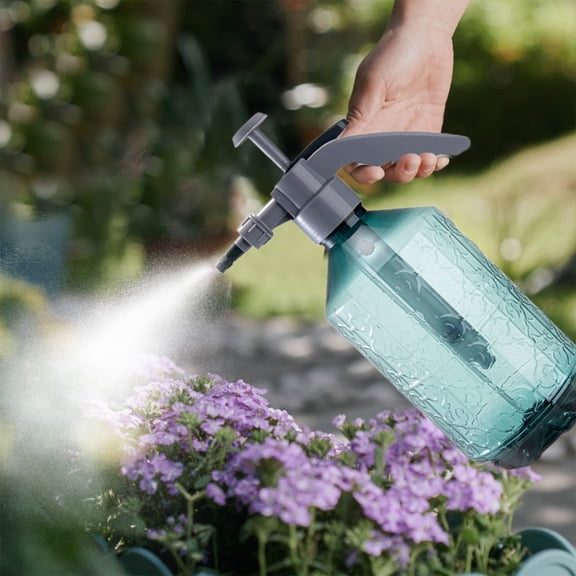 2000ml Watering Spray Bottle, High Pressure Gardening Sprayer with 360° Rotating Nozzle, Adjustable Modes for Atomization & Direct Spray, Transparent Body & Portable for Home Outdoor Use