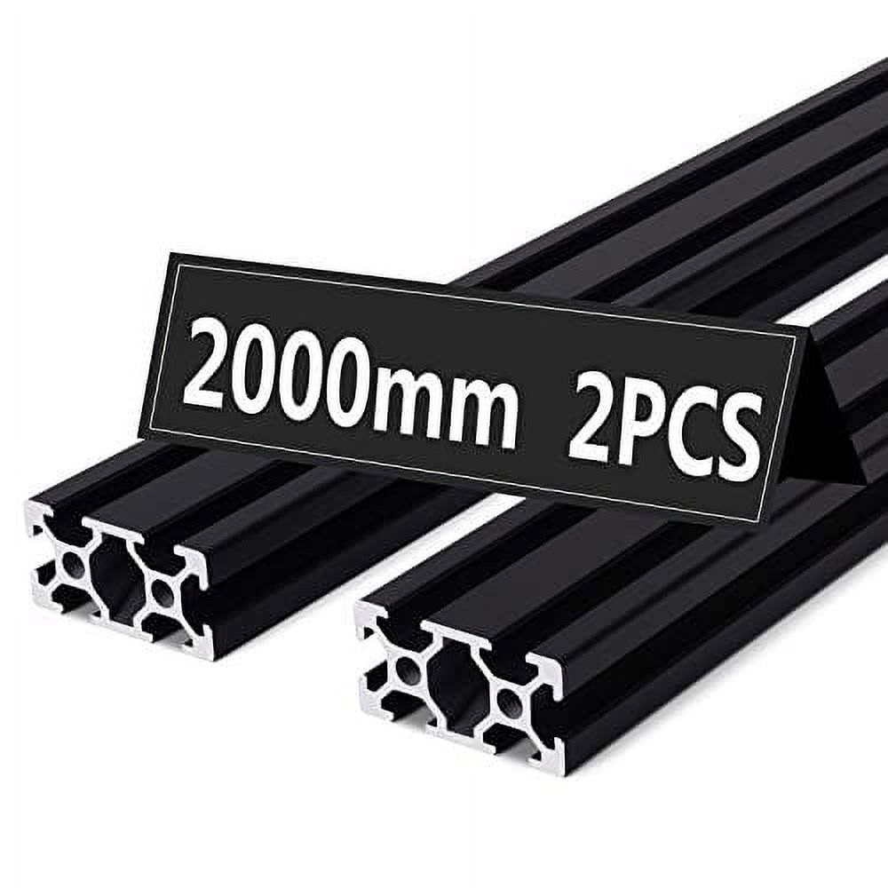 2000mm Black T Type 2040 Aluminum Extrusion Profile European Standard ...