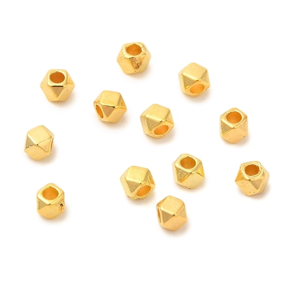 2000pc Alloy Spacer Beads Screw Nut Golden 3.5x2.5mm Hole: 1mm