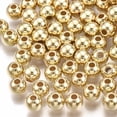thumbnail image 1 of 2000pcs CCB Plastic Beads Round Light golden 5x4.5mm Hole: 1.5mm, 1 of 2
