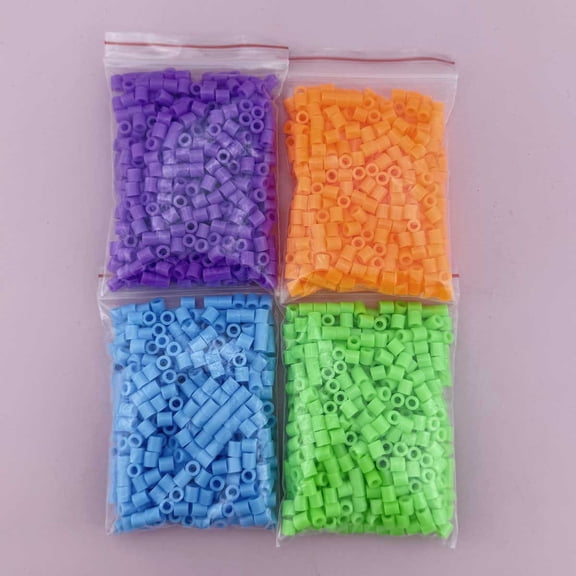 2000pcs Hama Beads 5mm for Mixed Color Pixel Puzzle DIY Handmade Toy for Kids Gift with Extra OPP Bag