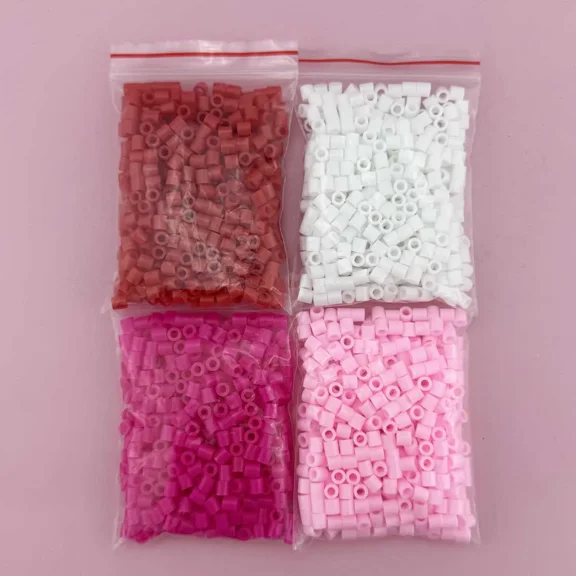2000pcs Hama Beads 5mm for Mixed Color Pixel Puzzle DIY Handmade Toy for Kids Gift with Extra OPP Bag