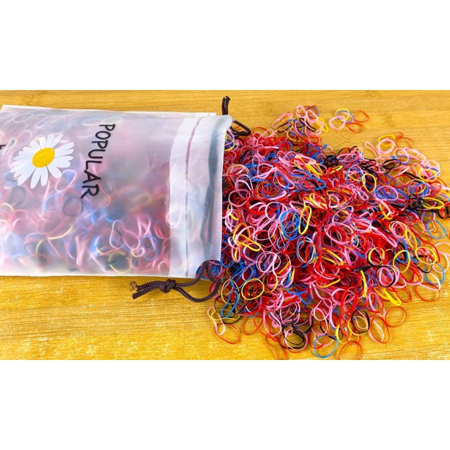 2000pcs/lot Children Transparent Hair Rubber Bands for bracelets Baby