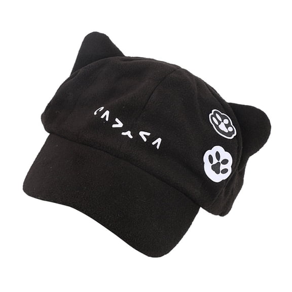 2000s Baseball Hat for Adult Teens with Cats Ears Fashion Streetwear Sun Hat Lovely Baseball Hat Cosplay Party Hat