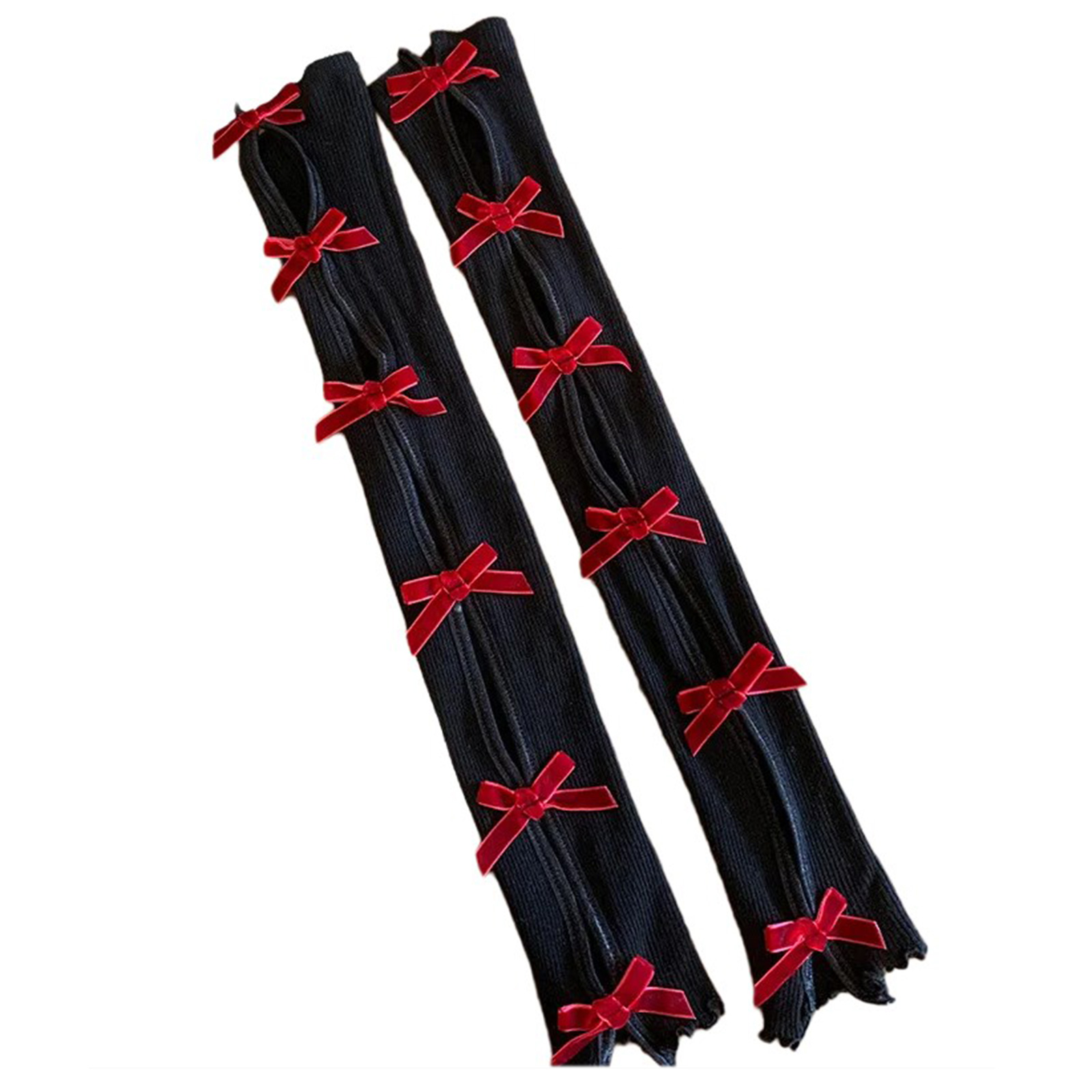 2000s Bowknot Arm Sleeves Decorative Oversleeves Ruffle Trim Arm Cover ...
