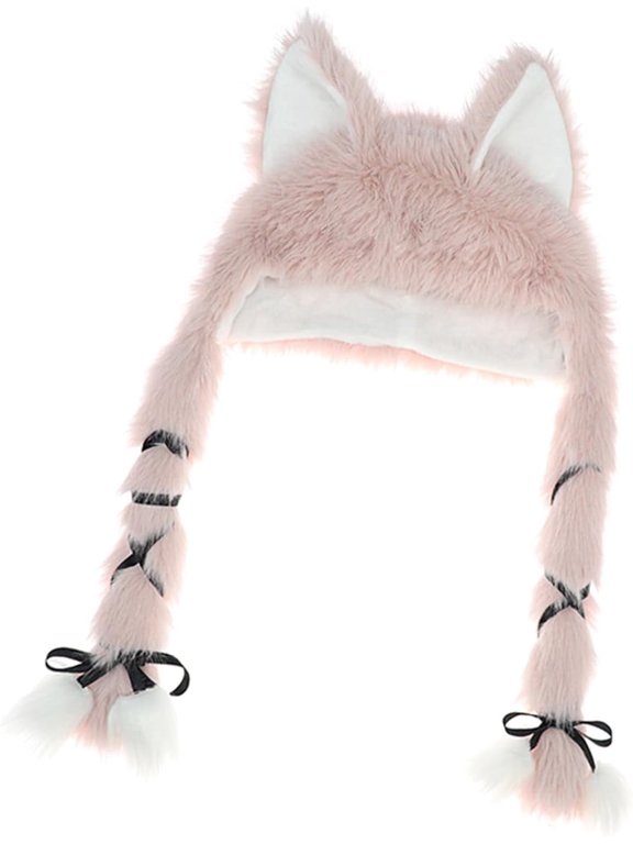 2000s Cats Ear Hat for Adult Warm Plush Trapper Hat Fashion Outdoor Activity Casual Wear Hat Winter Windproof Hat for Women