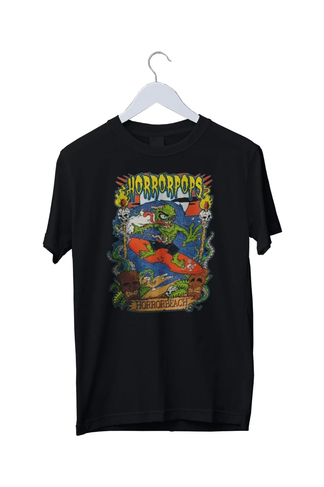 2000s Horrorpops Rock Music Band Graphic Print T-Shirt Mens S M L XL 2 ...
