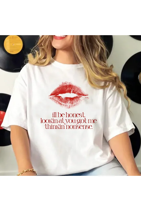 2000s Inspired Women's Tee, Aesthetic Graphic T-Shirt, Trendy Streetwear Look Vintage Hip Hop Shirt, Concert Outfit, Country Music Theme WHITE