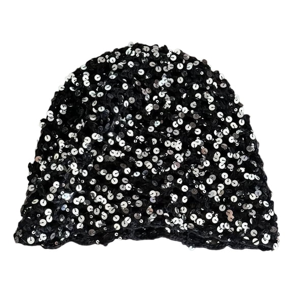 2000s Sequined Pullover Hat Breathable Hollowed Street Wear Brimless Hat Cool Headpiece For Women Girl Music Festival