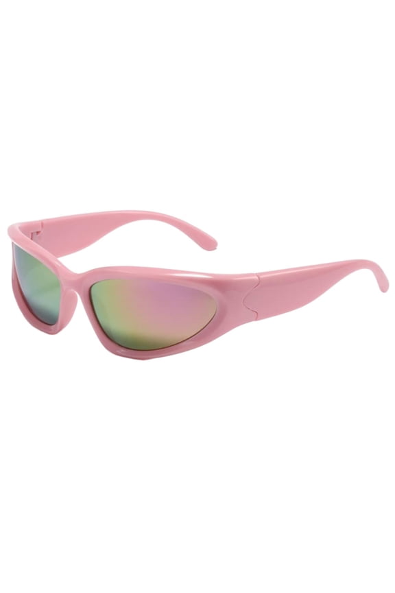 2000s Style Wrap Around Sports Sunglasses UV400 Windproof Anti-Glare Shades for Cycling Driving Outdoor Sports