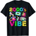 thumbnail image 1 of 2000s Vibe 2000's Vintage Style 2000s Retro Party T-Shirt men and women can wear, black, white, gifts, 1 of 4