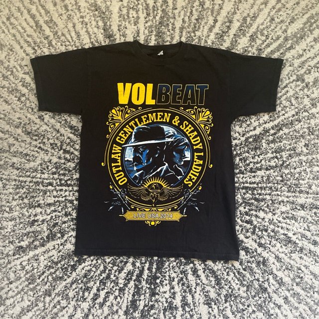 2000s Volbeat The Outlaw Ghoul Rock Band Music Group Graphic Black