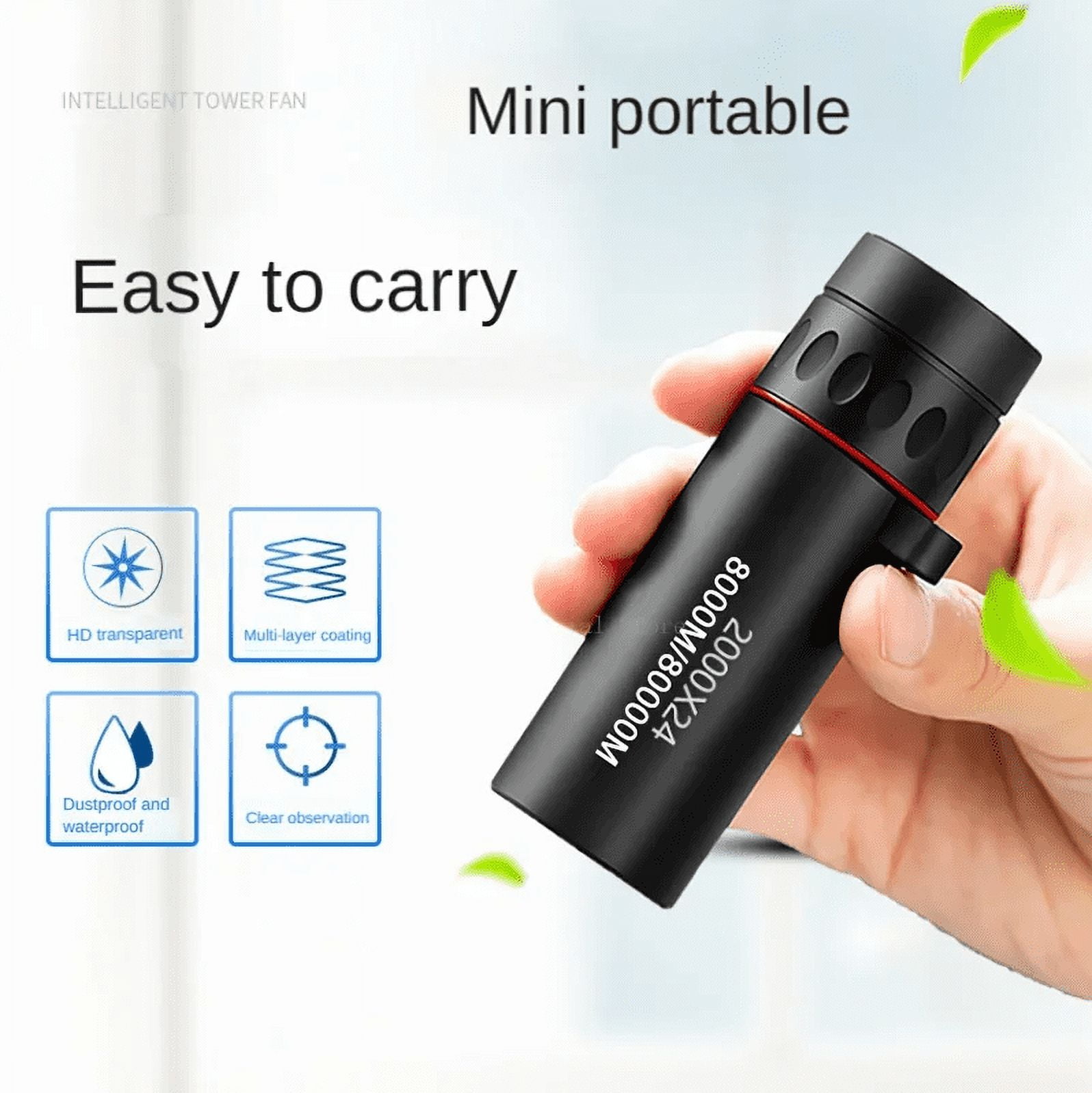 2000x24 Monocular Telescope Mini Portable HD Low Light Binocular with Holder Outdoor Camping Climbing Birdwatching Telescopes