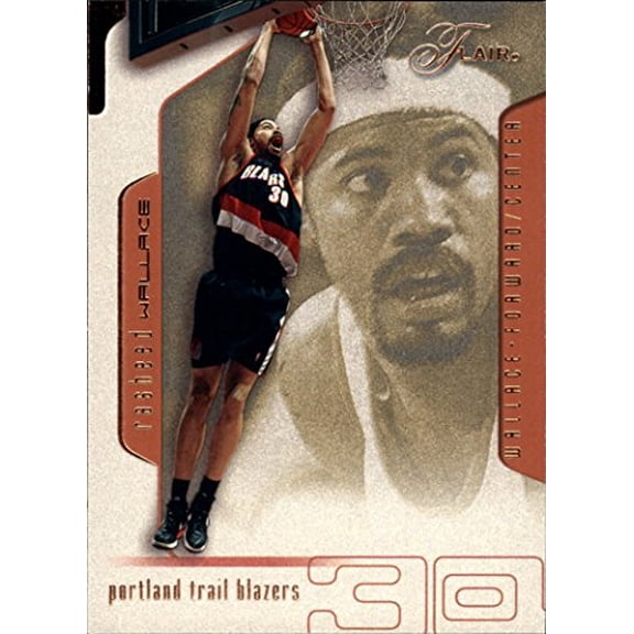 2001-02 Flair #30 Rasheed Wallace NBA Basketball Trading Card