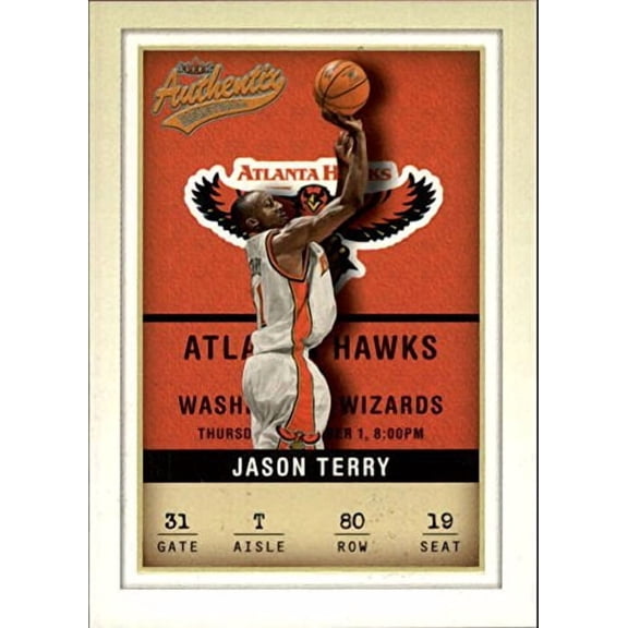 2001-02 Fleer Authentix #80 Jason Terry NBA Basketball Trading Card