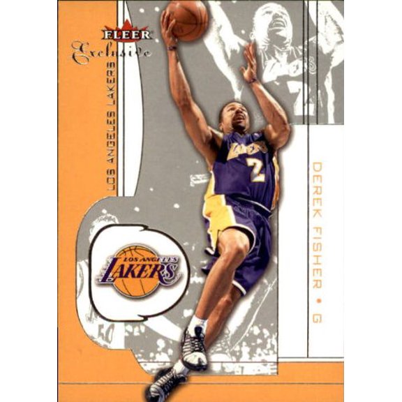 2001-02 Fleer Exclusive #18 Derek Fisher NBA Basketball Trading Card