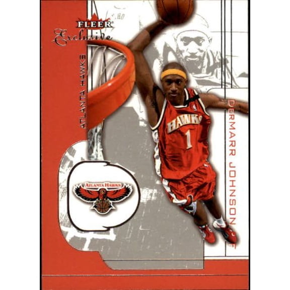 2001-02 Fleer Exclusive #94 DerMarr Johnson NBA Basketball Trading Card