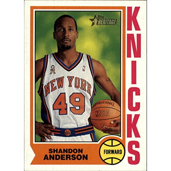 2001-02 Topps Heritage #29 Shandon Anderson NBA Basketball Trading Card