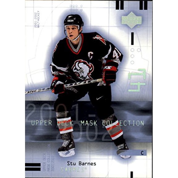 2001-02 UD Mask Collection #11 Stu Barnes NHL Hockey Trading Card
