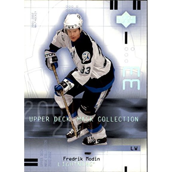 2001-02 UD Mask Collection #87 Fredrik Modin NHL Hockey Trading Card