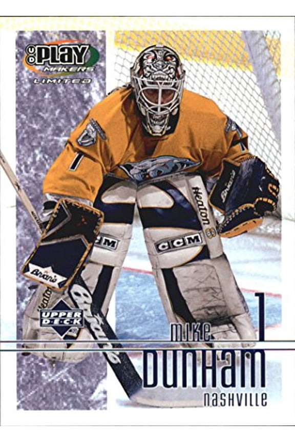 2001-02 UD Playmakers #56 Mike Dunham NHL Hockey Trading Card