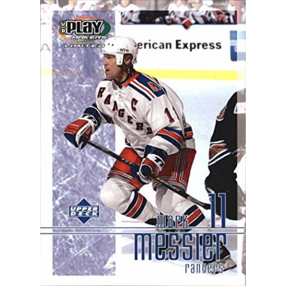 2001-02 UD Playmakers #66 Mark Messier NHL Hockey Trading Card