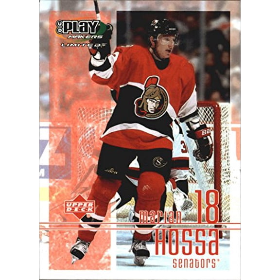 2001-02 UD Playmakers #69 Marian Hossa NHL Hockey Trading Card