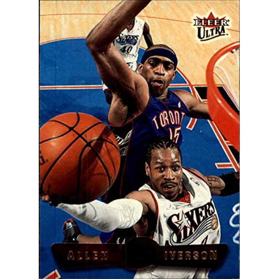 2001-02 Ultra #2 Allen Iverson Philadelphia 76ers NBA Basketball Trading Card