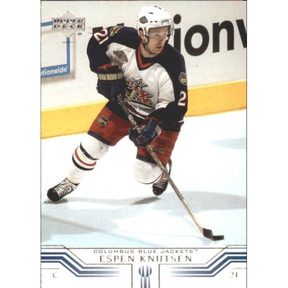 2001-02 Upper Deck #53 Espen Knutsen Blue Jackets NHL Hockey Base Trading Card