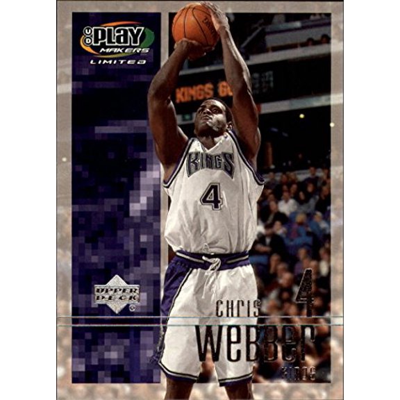 2001-02 Upper Deck Playmakers #80 Chris Webber NBA Basketball Trading Card