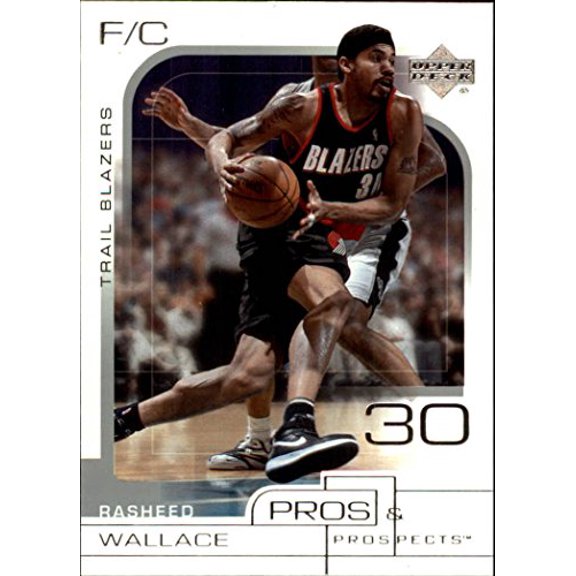2001-02 Upper Deck Pros and Prospects #67 Rasheed Wallace NBA Basketball Trading Card