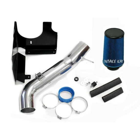 2001 2002 2003 2004 Chevrolet Silverado / 2001-2004 GMC Sierra 2500HD 3500 6.6 6.6L Duramax Turbo Diesel Heatshield AIR Intake KIT Systems (BLUE)