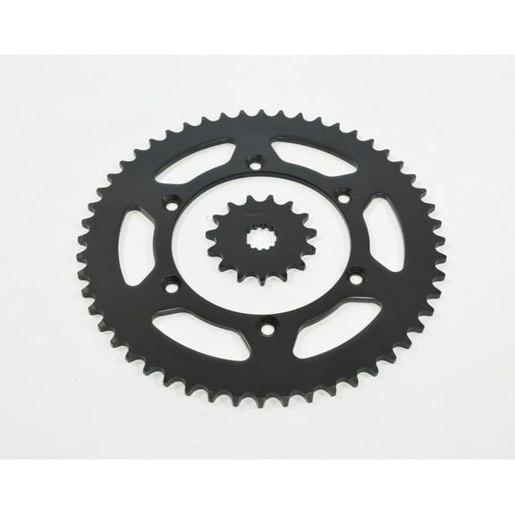 2001-2002 Yamaha WR426 F WR 426F 15 Tooth Front & 52 Tooth Rear Black Sprocket