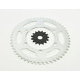 thumbnail image 1 of 2001-2002 Yamaha WR426 F WR 426F 15 Tooth Front & 52 Tooth Rear Silver Sprocket, 1 of 3