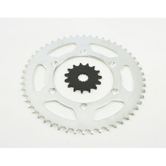 2001-2002 Yamaha WR426 F WR 426F 15 Tooth Front & 52 Tooth Rear Silver Sprocket