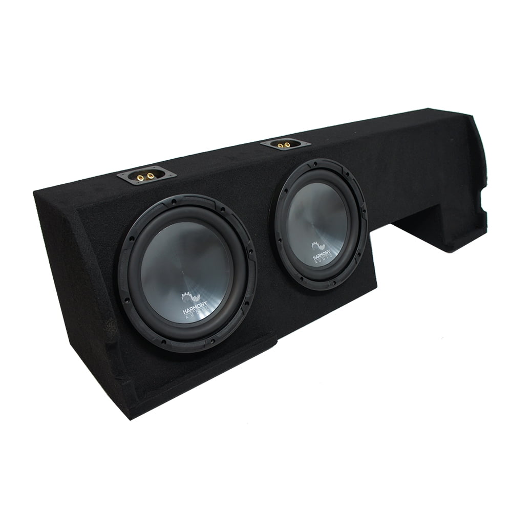 Harmony Audio Ford F-150 Super Cab Sound System - Dual 10" Kicker Subwoofer Box With HA-A800.1 Amp & 4 Gauge Kit