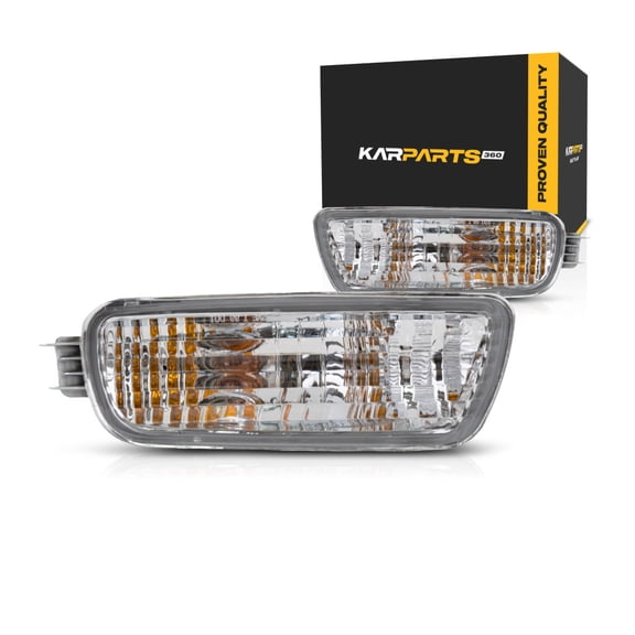 For 2001-2004 Toyota Tacoma Pair Driver and Passenger Side Turn Signal Light With Bulbs Included TO2530140 TO2531140 | 81520-04080 81510-04080