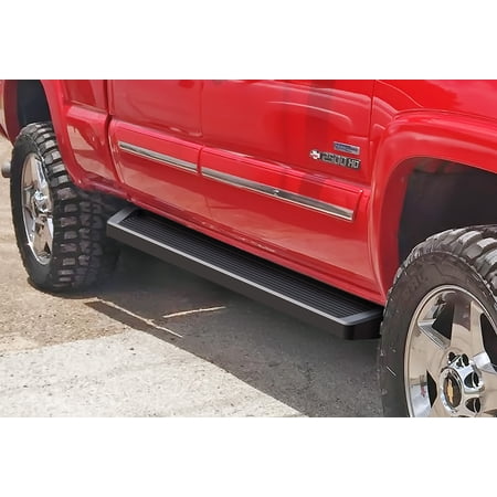 2001-2007 Chevy/GMC Silverado/Sierra "Classic" 1500/1500HD/2500/2500HD/3500 Crew Cab Black Finish iRunning Board sidestep