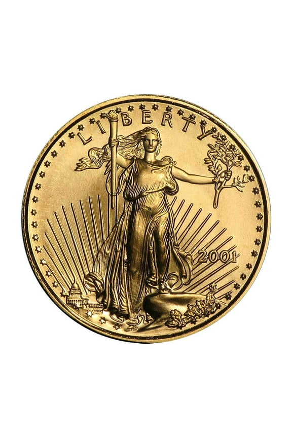 2001 $5 American Gold Eagle 1/10 oz Brilliant Uncirculated