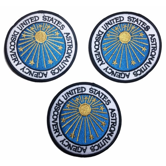 2001 A Space Odyssey Discovery Embroidered Iron On Patch Set of 3