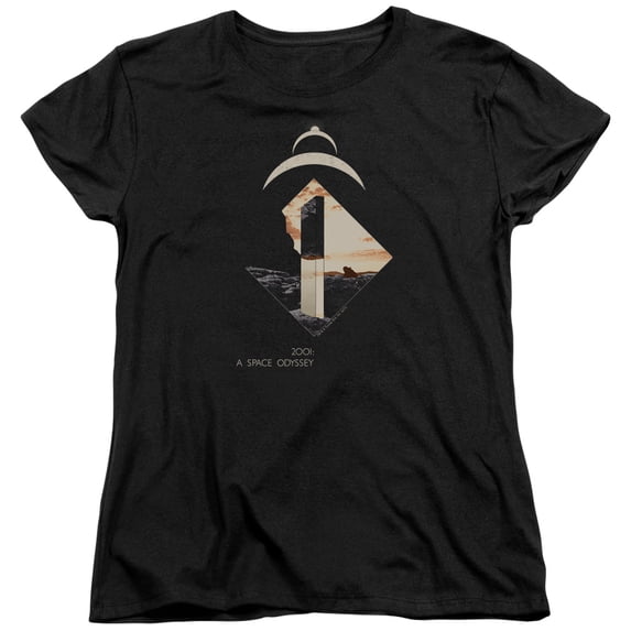 2001 A Space Odyssey Monolith S/S Women's T-Shirt Black