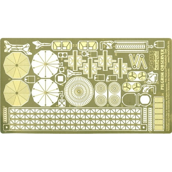 2001: A Space Odyssey - Pilgrim Observer Photoetch Set - PGX143 ParaGrafix