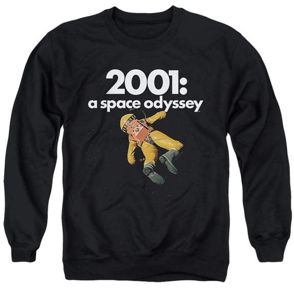 2001: A Space Odyssey Void Unisex Adult Crewneck Sweatshirt (Medium) Black