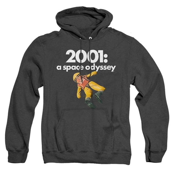 2001: A Space Odyssey Void Unisex Adult Pull-Over Heather Hoodie (Small) Black