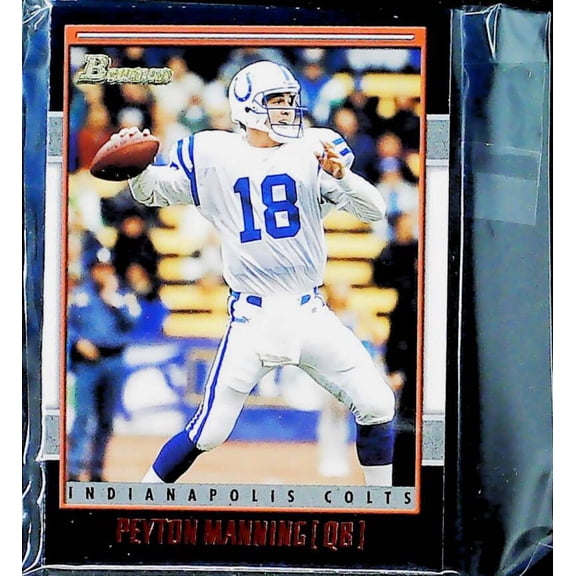 2001 Bowman Football Colts Team Set 5 Cards Reggie Wayne RC Peyton Manning